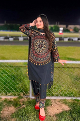 3 piece Swiss Jacquard Lawn suit-Printed (Unstitched)