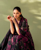 3 piece Swiss Jacquard Lawn suit-Printed (Unstitched)