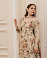 3 piece Swiss Jacquard Lawn suit-Printed (Unstitched)