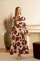 3 piece Swiss Jacquard Lawn suit-Printed (Unstitched)