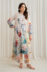 3 Piece Swiss Monar Lawn Suit-Printed (Unstitched)