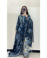 3 piece Swiss Jacquard lawn suit