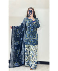 3 piece Swiss Jacquard lawn suit