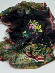 3 piece Swiss Jacquard lawn suit