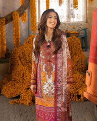 3 piece Swiss Jacquard lawn suit