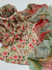 3 piece Swiss Jacquard lawn suit (unstitched)