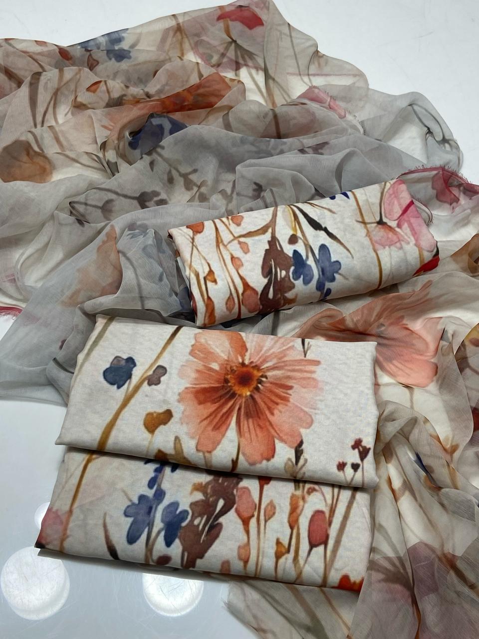 3 Piece Swiss monar Lawn suit