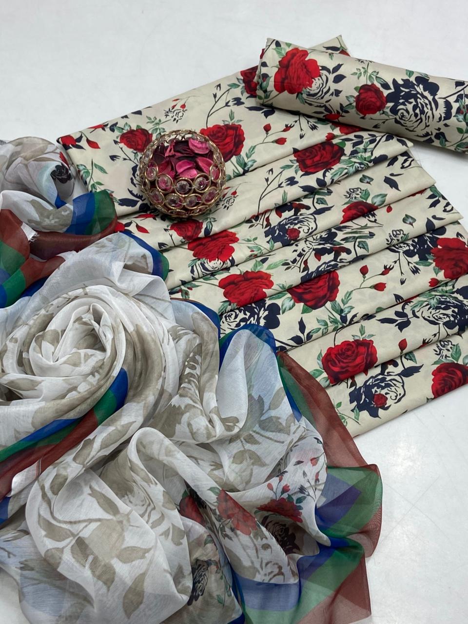 3 Piece Swiss monar Lawn suit