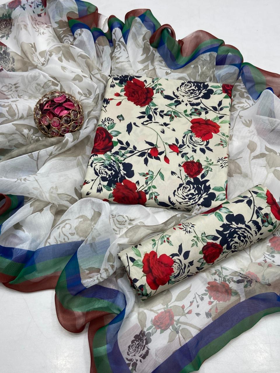 3 Piece Swiss monar Lawn suit